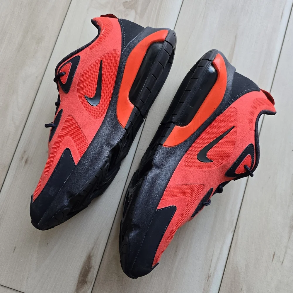 Nike Air Max 200 Black Habanero Red AQ2568-600